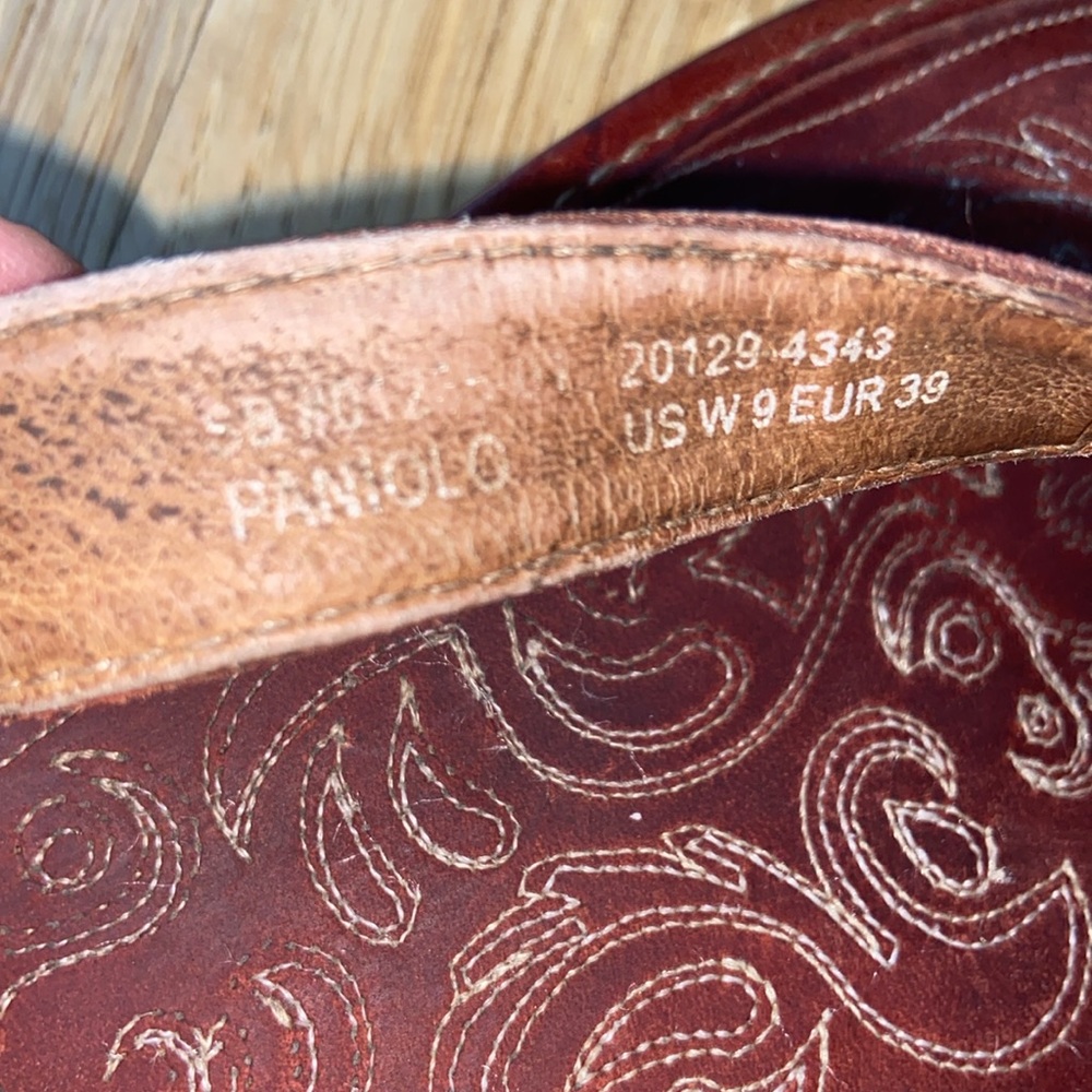 OluKai Paniolo Leather Strap and Footbed Brown Flip Flops Sandals Women’s 8 - Picture 6 of 15